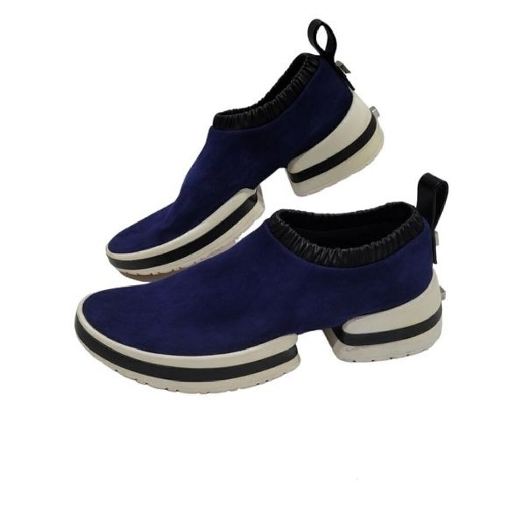 Stuart Weitzman Blue Suede Sneakers Size 8